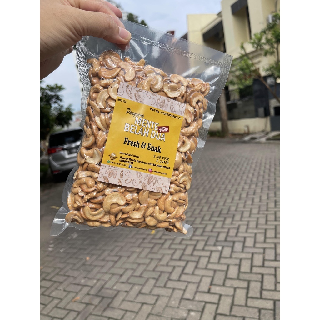 

Kacang Mete Belah DUA (2) Oven Panggang 500GR (100% BELAH 2 SIAP DIMAKAN)