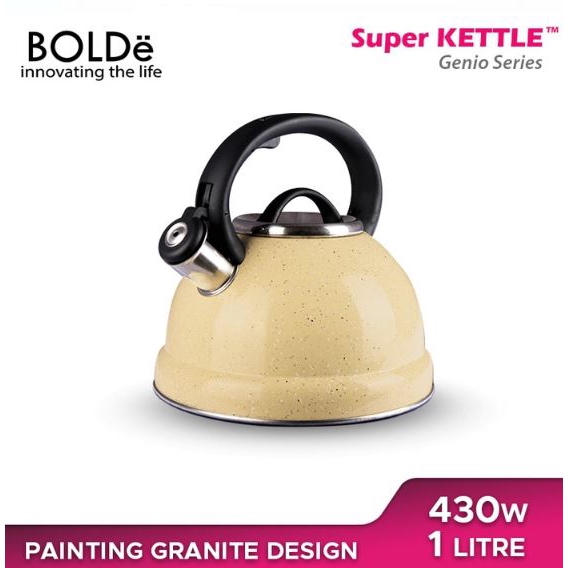 Bolde Super Kettle Genio Series Dengan Bahan Stainless Steel &amp; Kapasitas 3L Air Lebih Cepat Mendidih