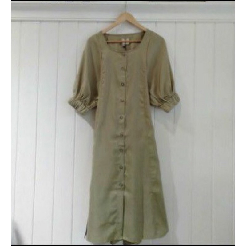 Maven April Dress in Celery