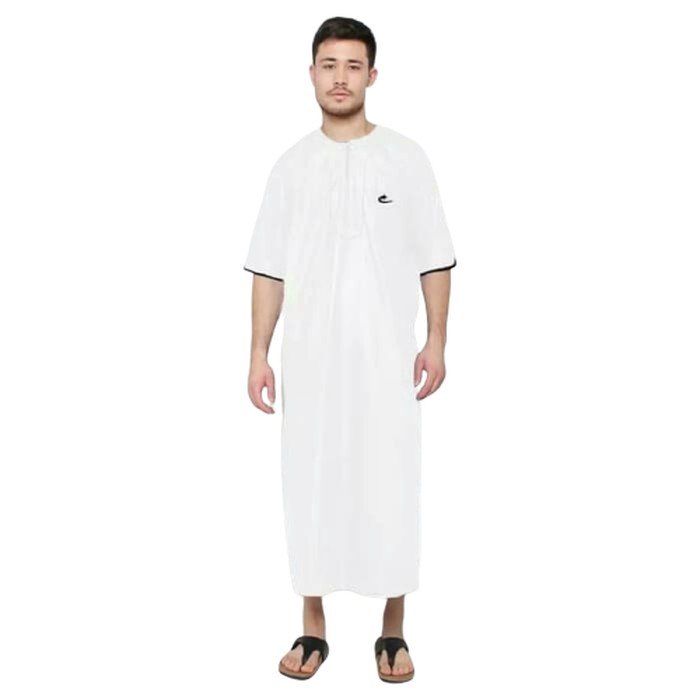 Jubah arabi gamis pria lengan pendek al isra