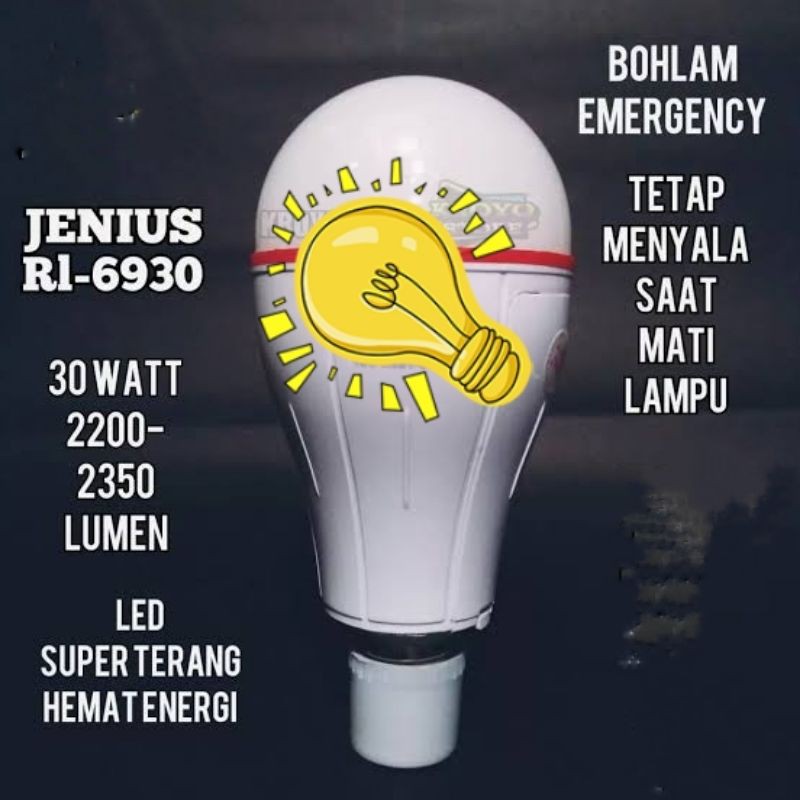 Lampu Bohlam Emergency 30 Watt RL-E690 Rolinson