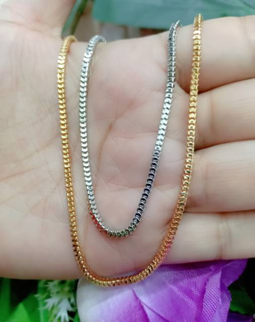 Kalung Milano kaca kecil 9988