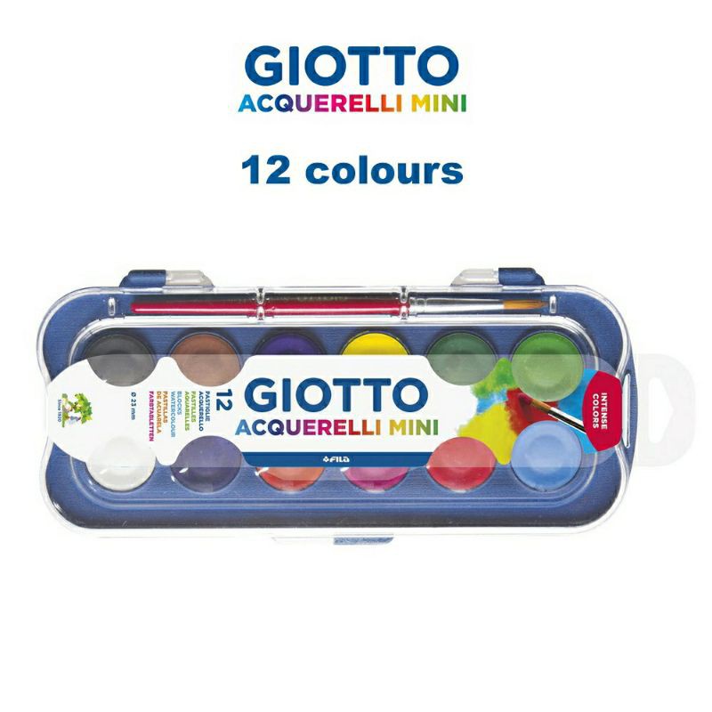Giotto Acquerelli 12 Warna / Cat Air Giotto Set 12