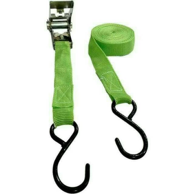 TALI PENGIKAT BARANG DI MOTOR RATCHET TIE DOWN RACHET TIE DOWN 1&quot; X 5 MTR NANKAI