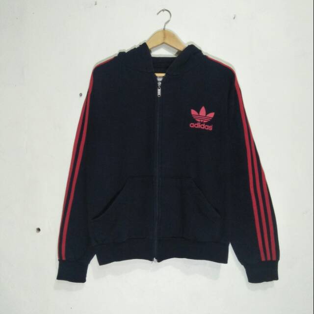 Jaket Adidas Zip hoodie size fit M original hoodie second