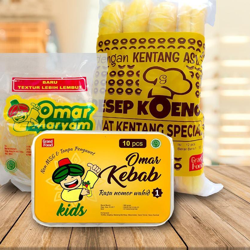 

[PROMO] Paket TOP Seller [Donat Kentang Resep Koeno; Omar Kebab Kids; Omar Maryam Original] 3889