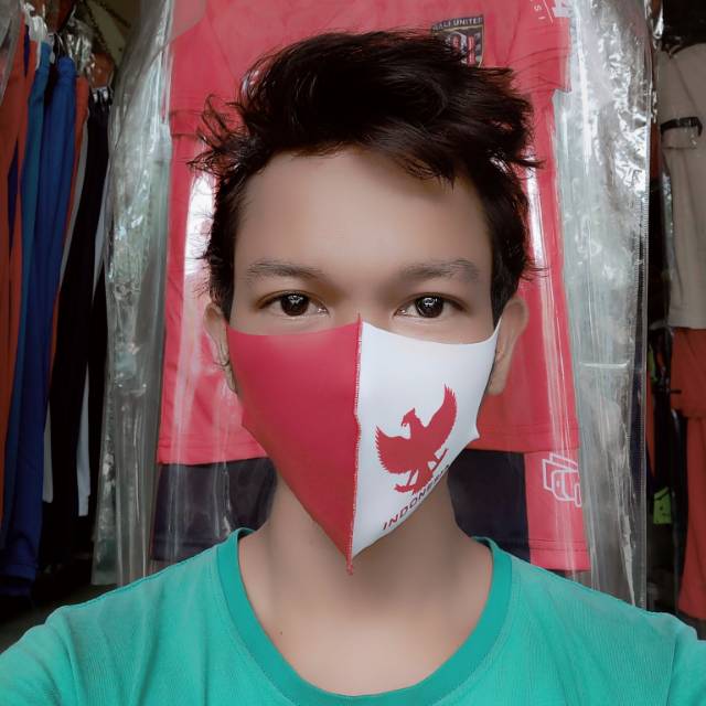 Masker scuba Garuda Indonesia Merah Putih