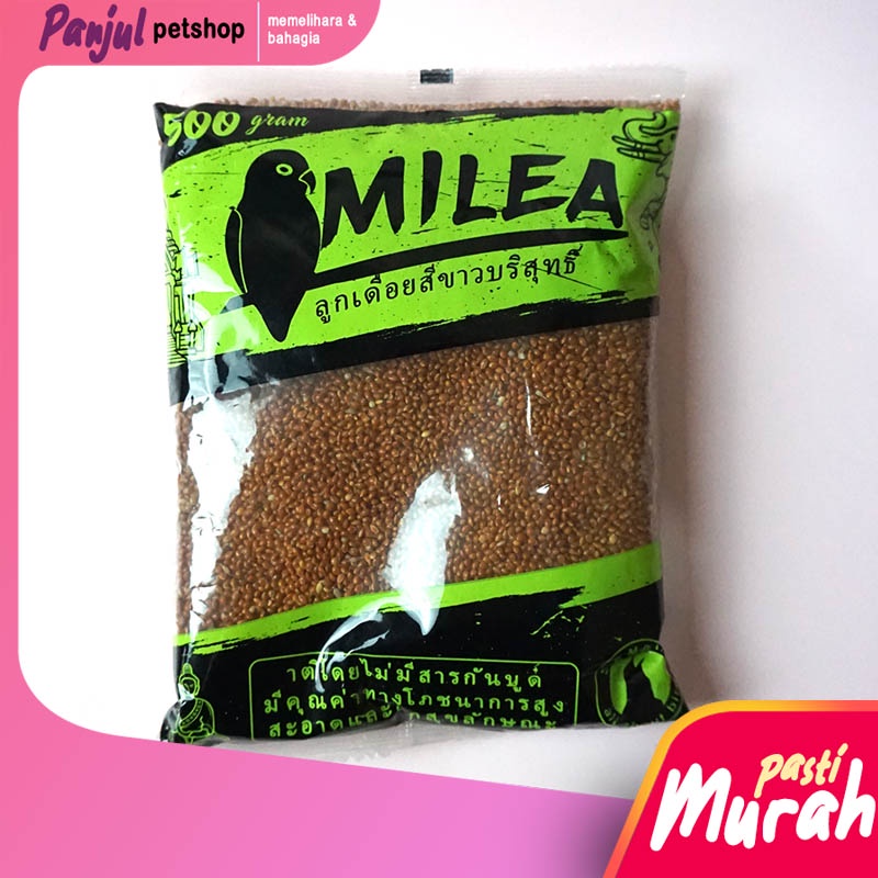 Milet Merah Kiloan Merk Milea ( Merah Millet ) Pakan Makanan Lovebird