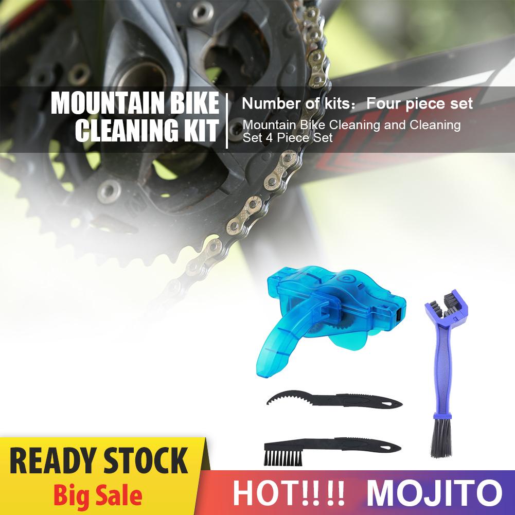 4pcs / Set Sikat Pembersih Rantai Sepeda Mtb