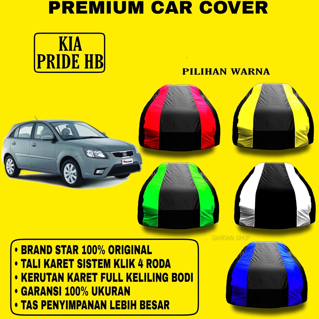 Body Cover KIA PRIDE HB Garis 2 WARNA Penutup Pelindung Bodi Mobil Kia Pride Hb PREMIUM