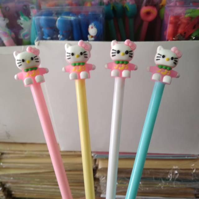 

Pulpen gel karakter hello Kitty lucu perlusin