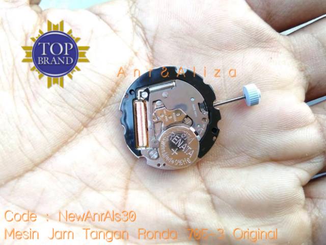 Mesin Jam Tangan Ronda 705-3 Original