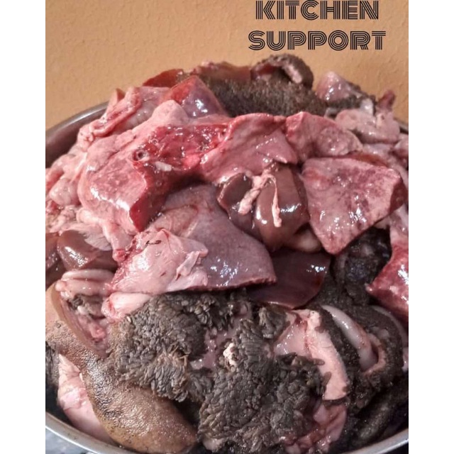 

jeroan kambing bersih rebus 1 kg