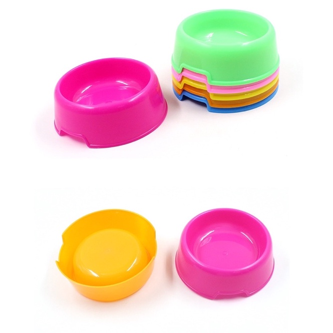 tempat makan plastik anjing kucing pet food dispenser pet bowl hewan