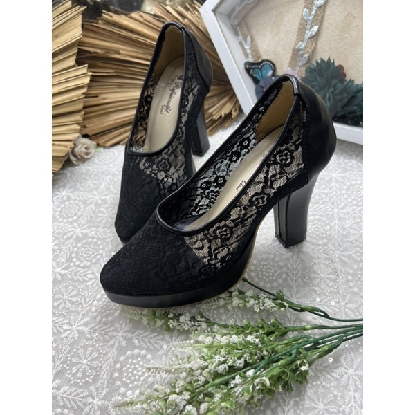 sepatu wanita Rafaizoutfit model kalia hitam tinggi 10cm tahu