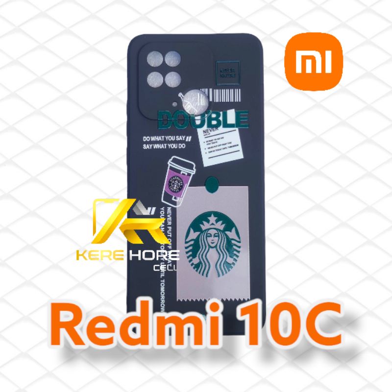CASE REDMI 10C SQUARE EDGE SOFTCASE STARBUCKS REDMI 10C