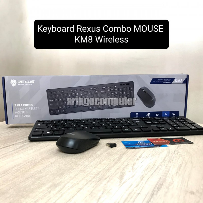 Keyboard Rexus Combo MOUSE KM8 Wireless