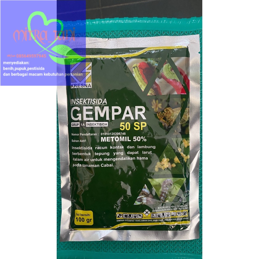 Insektisida metomil GEMPAR 50SP isi 100gr dari SARI KRESNA KIMIA