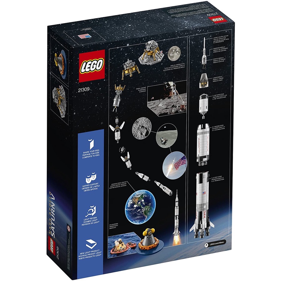 Toys Store -  Lego Ideas 21309 NASA Apollo Saturn V
