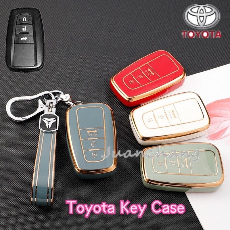 Casing Kunci Mobil Bahan Tpu Untuk Toyota Highlander XLE Corolla LE Cross Hybrid Camry TRD 2019 Rav4 Avalon