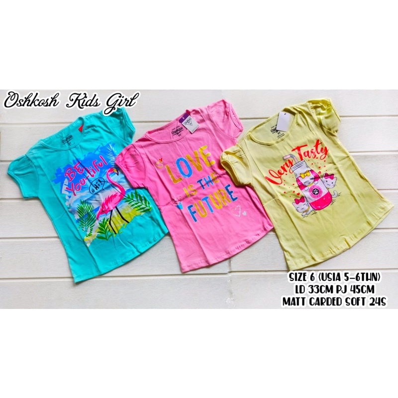 kaos anak cewek merek oshkosh