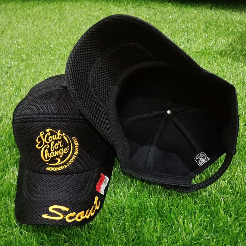 topi pramuka doublemes /topi jaring