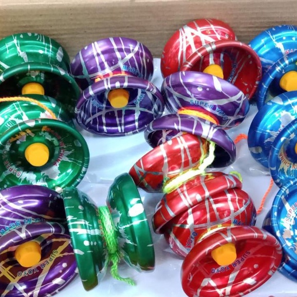 12 PCS MAINAN YOYO NYALA LOGAM ( 1 BOX )