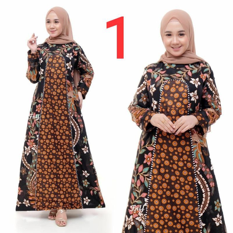 TERLARISGAMIS BATIK SYARI MODERN KEKINIAN FATIMAH