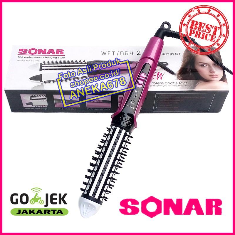 SONAR SN-790 2in1 ALAT CATOK CATOKAN RAMBUT SN790 LURUS BLOW CURLY KERITING 2 in 1