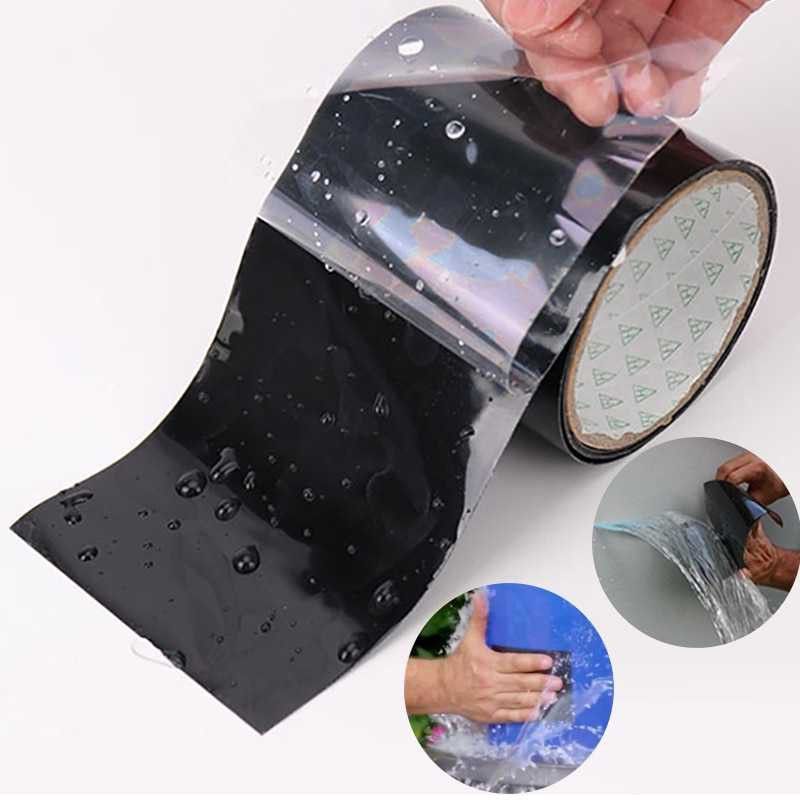 Lakban Anti Bocor Waterproof Super Strong Leak Stop Tape Laban Pralon Waterprof Solasi Paralon,0Isolasi Ajaib Lakban Anti Bocor Super Kuat Anti Air Rubberized Waterproof Magic Tape 4 Inch