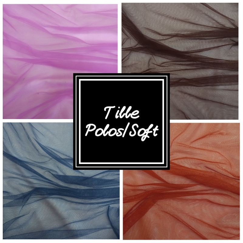 Jual KAIN TILE POLOS HALUS / SOFT TILLE / SOFT TULLE / TILE HALUS ...