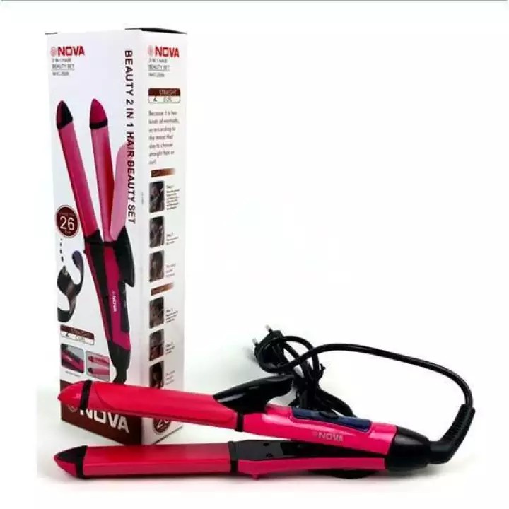 CATOK NOVA BEAUTY 2 IN 1 HAIR BEAUTY SET - CATOK RAMBUT LURUS DAN CURLY