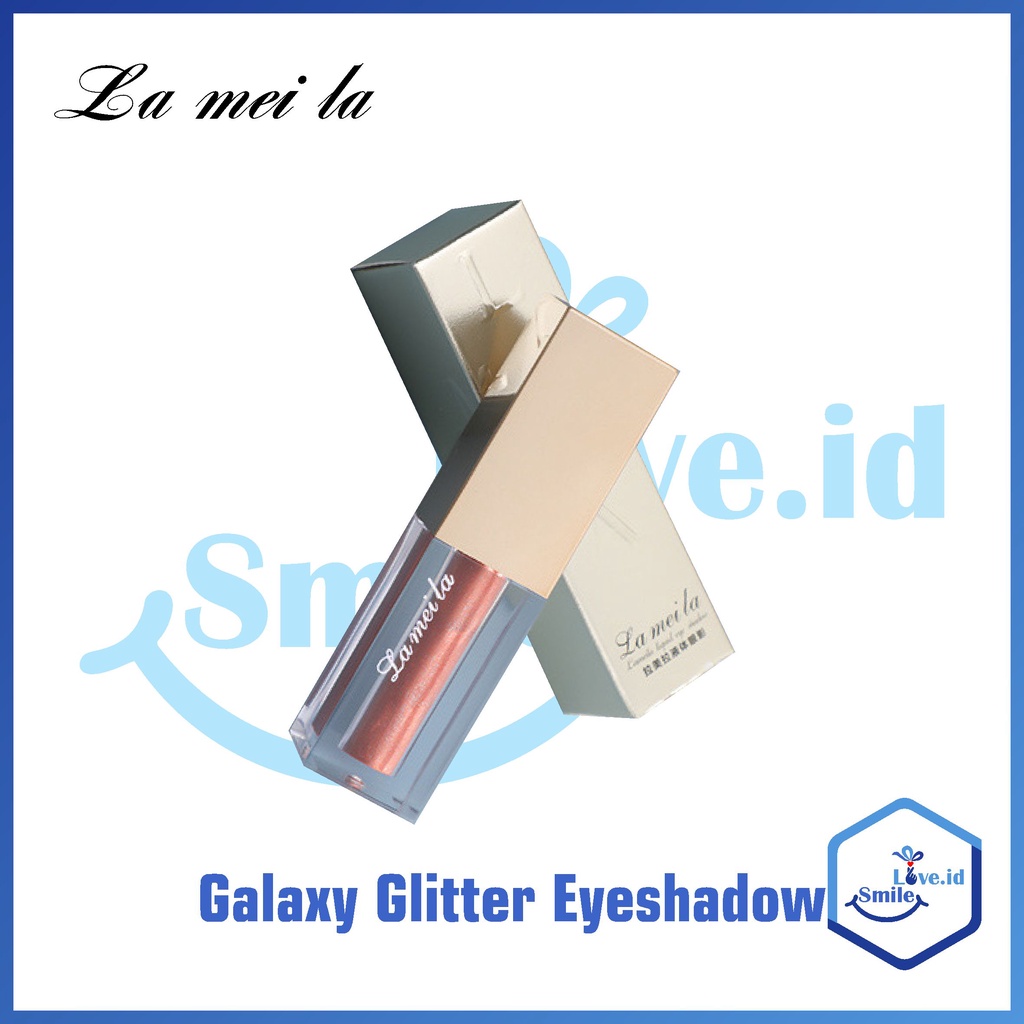 LAMEILA Liquid Glitter Eyeshadow Galaxy Korean Style Eye Shadow Waterproof 6 Warna L26