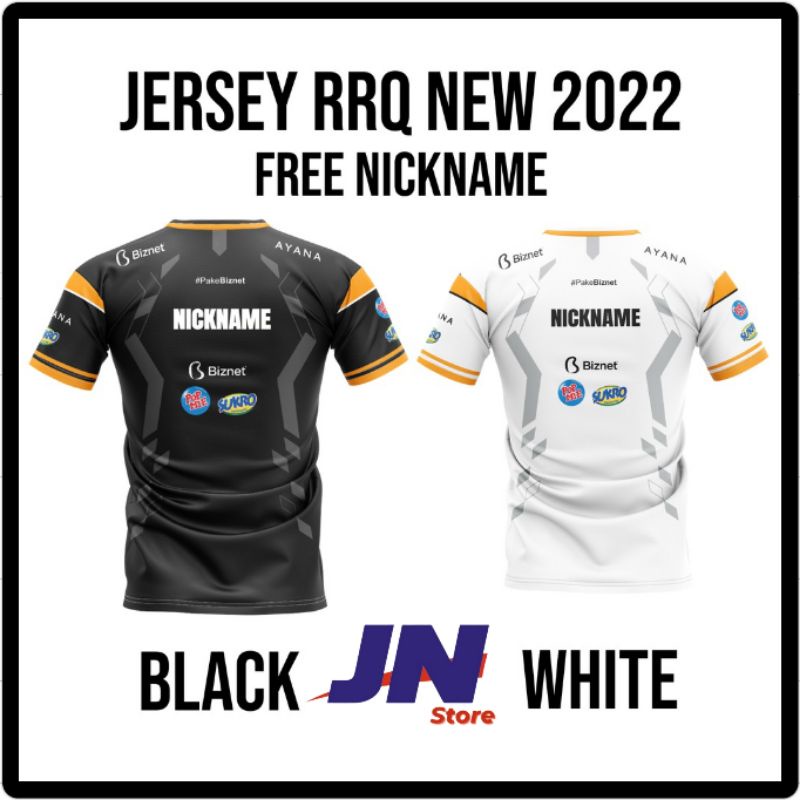 BAJU KAOS JERSEY RRQ TERBARU NEW 2022 FREE NICKNAME