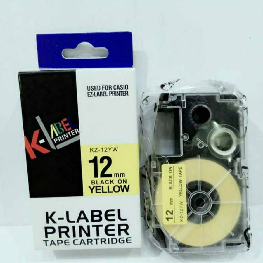 

K LABEL Printer 12mm - use Compatible Casio EZ Label Tape 12 mm