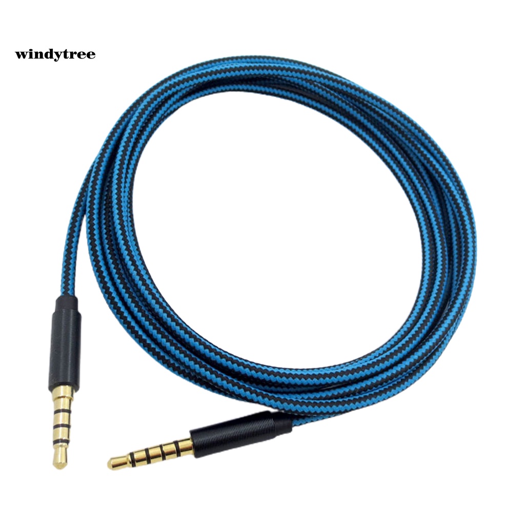 (W &amp; T) Kabel Audio AUX 3.5mm Male Ke Male Bahan TPU Tahan Lama