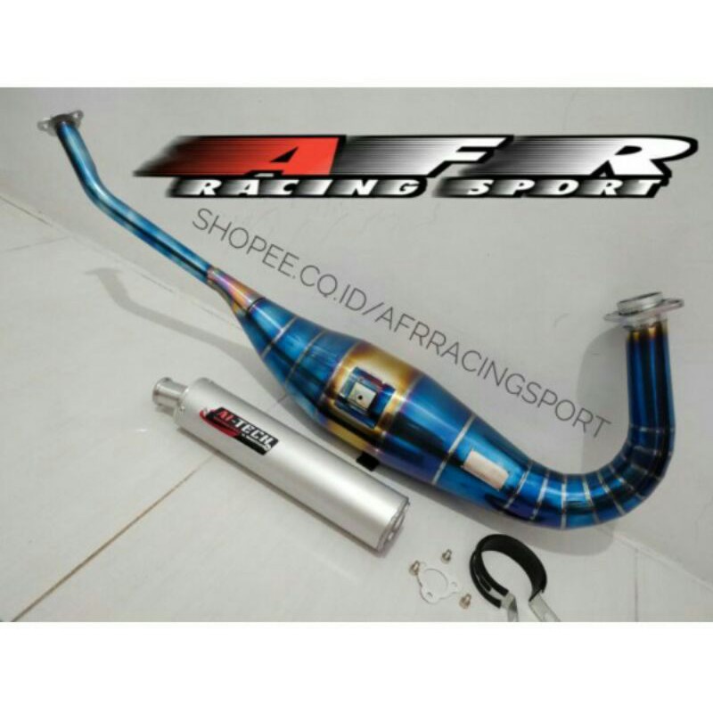 knalpot aitech ninja R RR aitech BLUEMOON silincer aluminium