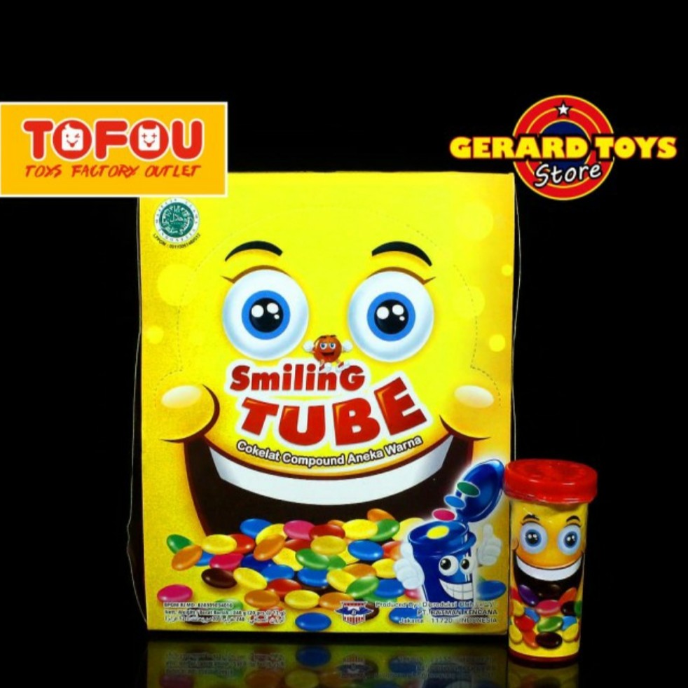 

Permen Coklat Smiling Tube 1 Box isi 20pcs