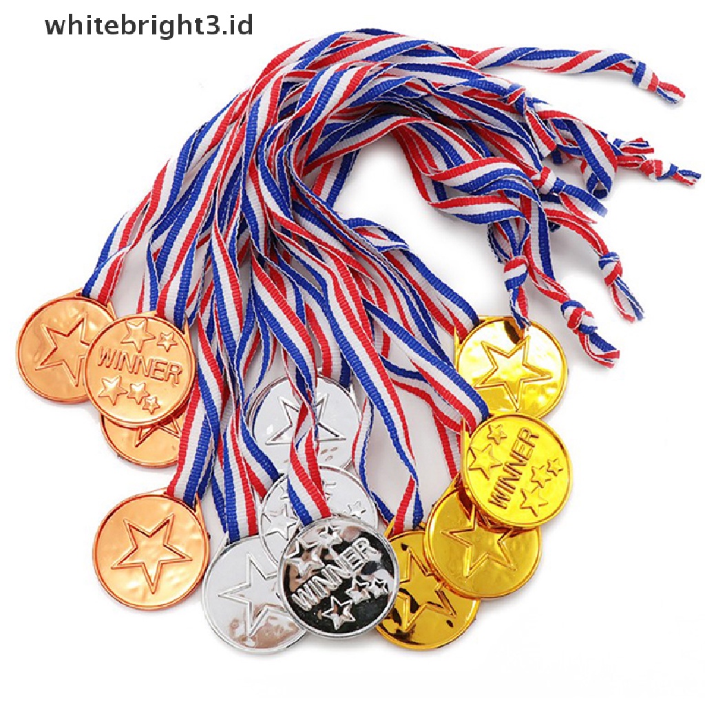 (whitebright3.id) Medali Emas Bahan Plastik Untuk Anak