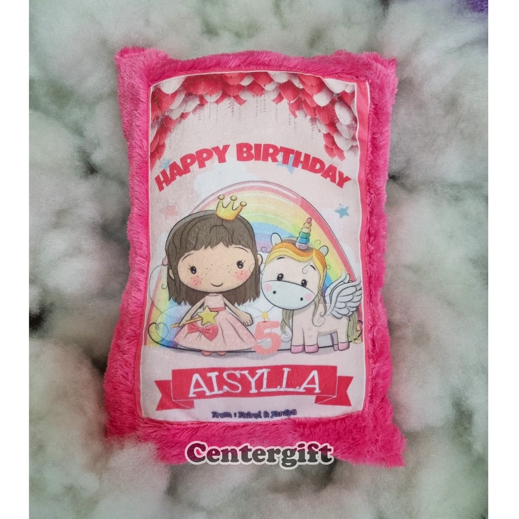 Bantal Foto Custom size Bantal Tidur 40x60cm Kado Unik Bantal