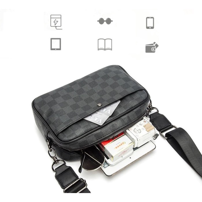 Tas Selempang Kulit Pria  Crossbody Sling Bag TS-178