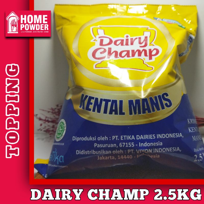 

Susu Kreamer Kental Manis Dairy Champ 2.5 Kg Termurah Shopee