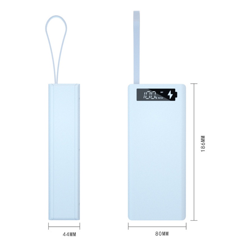 Case Power Bank C16 Quick Charge Qc3.0 Pd Display Lcd Diy 16x18650 Tanpa Baterai