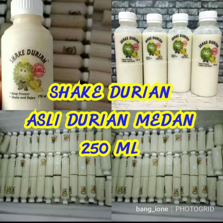 

Shake Durian / Durian Shake 250ml / Asli Durian Medan