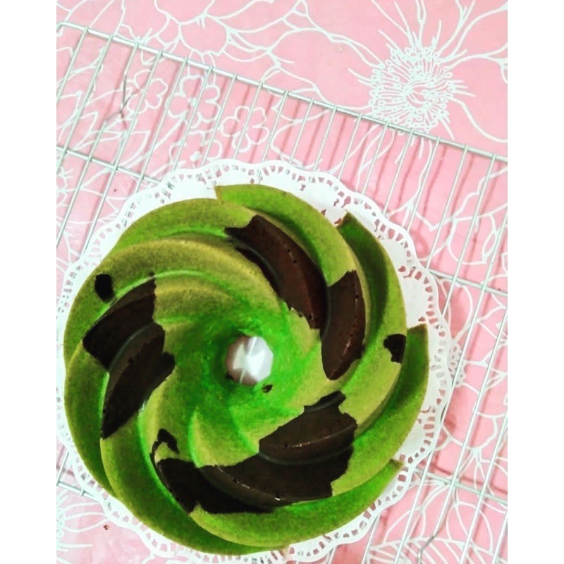 

Pandan Marble Cake