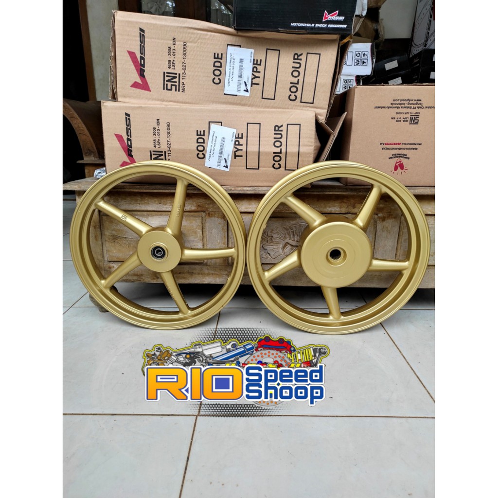 Jual VELG RACING VARIO 125 ATAU VARIO 150 RING 14 VROSSI SF SANCA MODEL COPY RCB WARNA GOLD