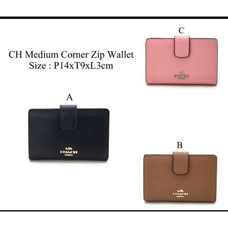 Dompet wanita Coach Corner Zip wallet Medium