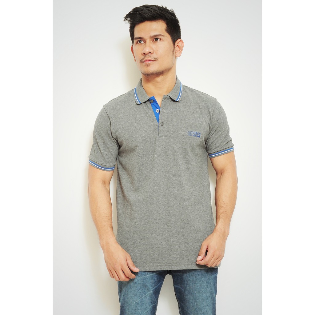 Govibos Lacoste Polo Shirt - Abu-abu