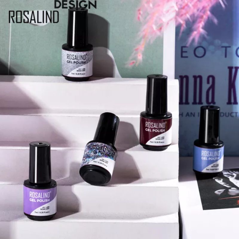 (S1-40) ROSALIND Gel Nail Polish UV Led Nail Art / Kutek / Cat Kuku Murah Bagus