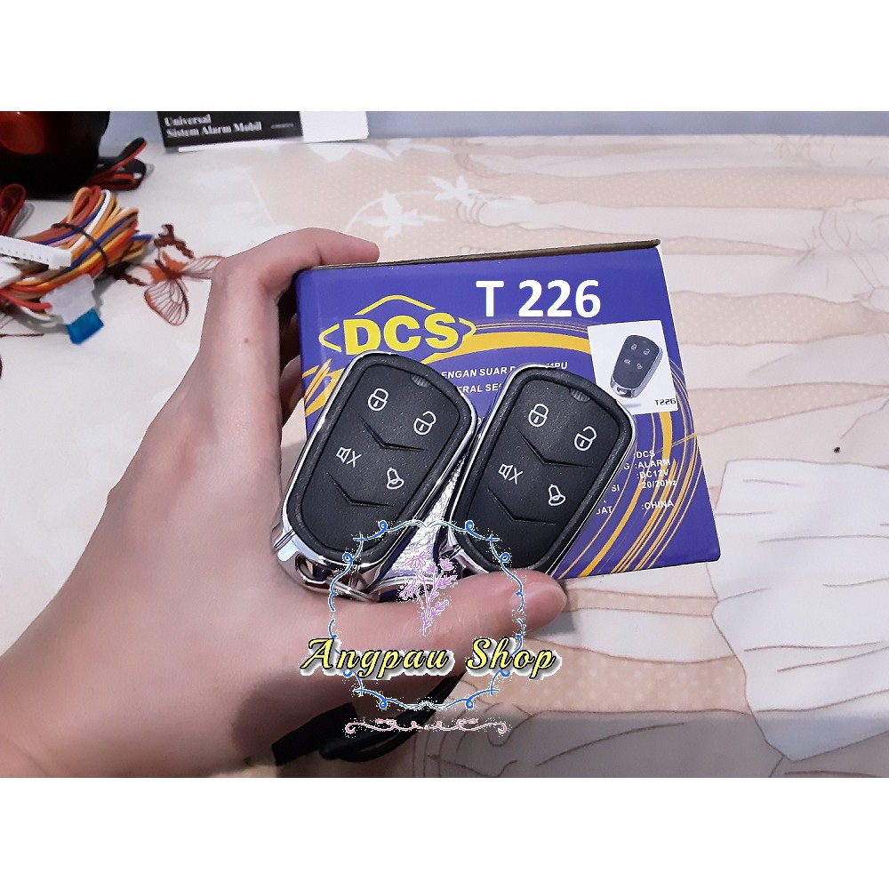 TERMURAH  Car Alarm Mobil DCS KOMPLIT T207 T245 T226 T289 T291 suara TUK TUK Original Universal Semua Mobil 12V